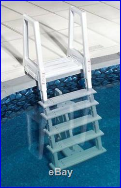 Heavy Duty Pool Ladder Above Ground In 6 Steps Deck Solid Safety 48 to 54