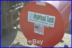 Highland MH4910 Above Ground Horizontal 300 Gallons Fuel Tank Flammable Liquids