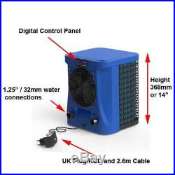 Hot Splash 2.4kw Plug and Play Pool Heat Pump for Above Ground Pools up to 8m3