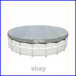 INTEX 26732 Grey 18ft Prism Frame Round Above Ground Pool 549x122 cm Filter Pump