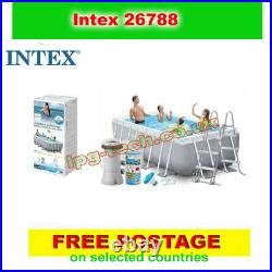INTEX 26788 Rectangular Frame Above Ground Swimming Pool