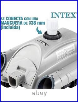 INTEX 28001 Automatic Above Ground Pool Cleaner With Hose, Grey & Black, UK Seller