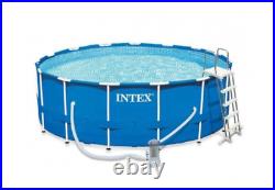 INTEX 28242 Round Pool 457x122 cm 15ft x 48in Metal Frame Above Ground Pump