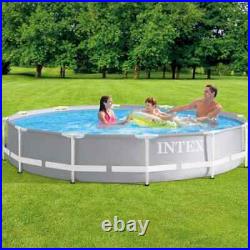 INTEX Pool Set Frame Above Ground Lounge Prism Premium vidaXL