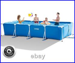 INTEX Rectangular Frame Swimming Pool Set Above Ground, 4.5 X 2.2 X 0.84 M NEW