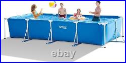 INTEX Rectangular Frame Swimming Pool Set Above Ground, 4.5 X 2.2 X 0.84 M NEW