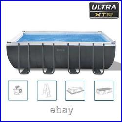 INTEX Swimming Pool Set Above Ground Rectangular Ultra XTR Frame 26356GN vidaXL