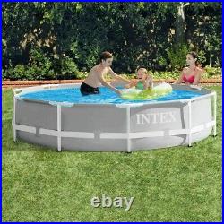 Intex 10Ft X 30In Swimming Pool Large Prism Frame Above Ground Round 305x76cm