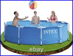 Intex 10ft Diameter x 30in Deep Metal Frame Pool above ground pool(no pump)