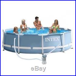 Intex 10ft x 30 Deep Round Prism Frame Above Ground Swimming Pool #26702