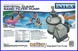 Intex 1200 GPH Krystal Clear Above Ground Pool Sand Filter Pump 28643EG-Open Box