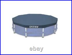 Intex 12ft Metal Frame Above Ground Swimming Pool + Accessories + Cover