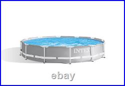 Intex 12ft Round Prism Frame Above Ground Round Pool 3.66m x 99cm #26716
