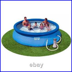 Intex 12ft x 30in Easy Set Inflatable Above Ground Pool with Filter Pump (2 Pack)