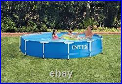 Intex 12ft x 30in Metal Frame Swimming Pool, Blue, 366 x 76 cm