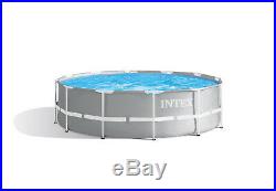 Intex 12ft x 39 Deep Round Prism Frame Above Ground Swimming Pool #26716