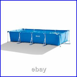 Intex 14.75ft x 33In Kids Rectangular Frame Outdoor Above Ground Swimming Pool