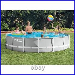 Intex 15 Foot Prism Frame Above Ground Pool with Taylor Pool Water Test Kit