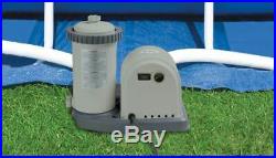 Intex 1500 GPH Easy Set Pool Filter Cartridge Pump with Timer & GFCI 28635EG