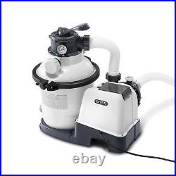 Intex 1500 GPH Sand Filter Pump for Above Ground Outdoor Pool with Auto Timer