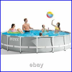 Intex 15ft x 42 Prism Frame Above Ground Swimming Pool with Filter Pump and