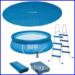 Intex 15ft x 48in Easy Set Above Ground Inflatable Pool with Pump and Solar Cover