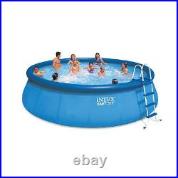 Intex 18' x 48 Inflatable Easy Set Above Ground Pool Set + Filter Cartridge (6)