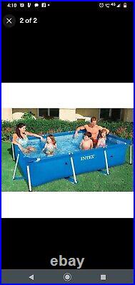 Intex 2.2m X 1.2m Swimming Pool, New Boxed Intex Pump & 7 New Filters