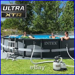 Intex 20ft x 48 Ultra XTR Frame Round Above Ground Swimming Pool with Sand Pump