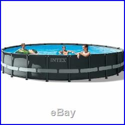 Intex 20ft x 48 Ultra XTR Frame Round Above Ground Swimming Pool with Sand Pump