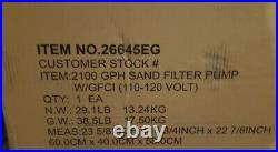 Intex 2100 GPH Sand Filter Pump For Above Ground Pools Auto Timer Factory Sealed