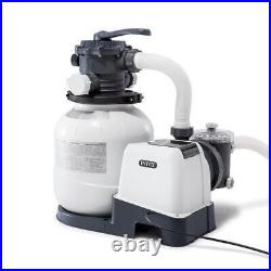 Intex 2100 GPH Sand Filter Pump for Above Ground Outdoor Pools, (220-240 Volt)