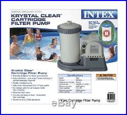Intex 2500 GPH Krystal Clear GFCI Pool Filter Pump with Timer 633 28633EG