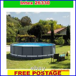 Intex 26330 Ultra XTR Frame Round Above Ground Swimming Pool 18ft x 52