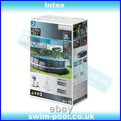 Intex 26334 Round Above Ground Pool with Ultra Xtr Frame 20Ft X 48 + sand
