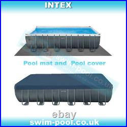 Intex 26356 18Ft X 9Ft X 52In Ultra Frame XTR Above Ground Swimming Pool + Sand
