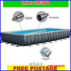 Intex 26364 Ultra Xtr Frame Above Ground Pool Rectangular 732x366x132