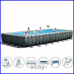 Intex 26378 ex 26376 XL Ultra XTR Frame Above Ground Pool Rectangular with Volle
