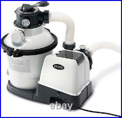 Intex 26643EG 1200 GPH 10 Inch Above Ground Pool Sand Filter Pump With Auto Timer