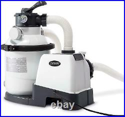 Intex 26643EG 1200 GPH 10 Inch Above Ground Pool Sand Filter Pump With Auto Timer