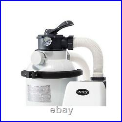Intex 26643EG 1200 GPH 10 inch Above Ground Pool Sand Filter Pump with Auto Timer