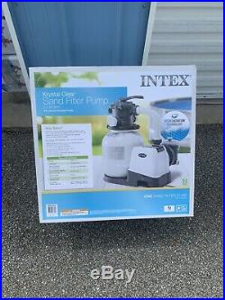 Intex 26645EG 2100 GPH Above Ground Pool Sand Filter Pump with Automatic Timer