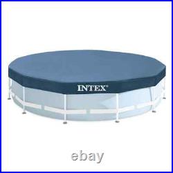Intex 26720 Above Ground Pool 14ft Grey 427 x 107 Prism Frame Round Filter Pump
