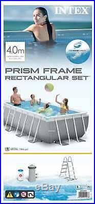 Intex 26788 Former 26776 Prism Frame Above Ground Pool Rectangular 4x2x1m