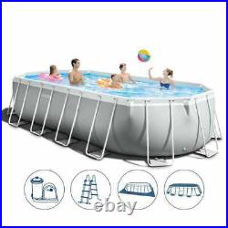 Intex 26796 Tube-Shaped Oval Above Ground Swimming Pool 503x274x122cm