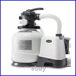 Intex 2800 GPH Above Ground Pool Sand Filter Pump and Automatic Pool Vacuum