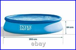 Intex 28142 Easy Set Above Ground Inflatable Round Pool 396 x 84cm with Pump