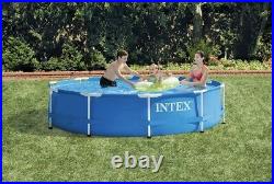 Intex 28200 Intex 10ft x 30in Metal Frame Swimming Above Ground Pool 305 x 76cm