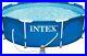 Intex 28202UK 10ft x 30in Above Ground Metal Frame Outdoor Round Swimming