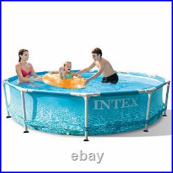 Intex 28206EH 10' x 30 Above Ground Steel Metal Frame Beachside Swimming Pool